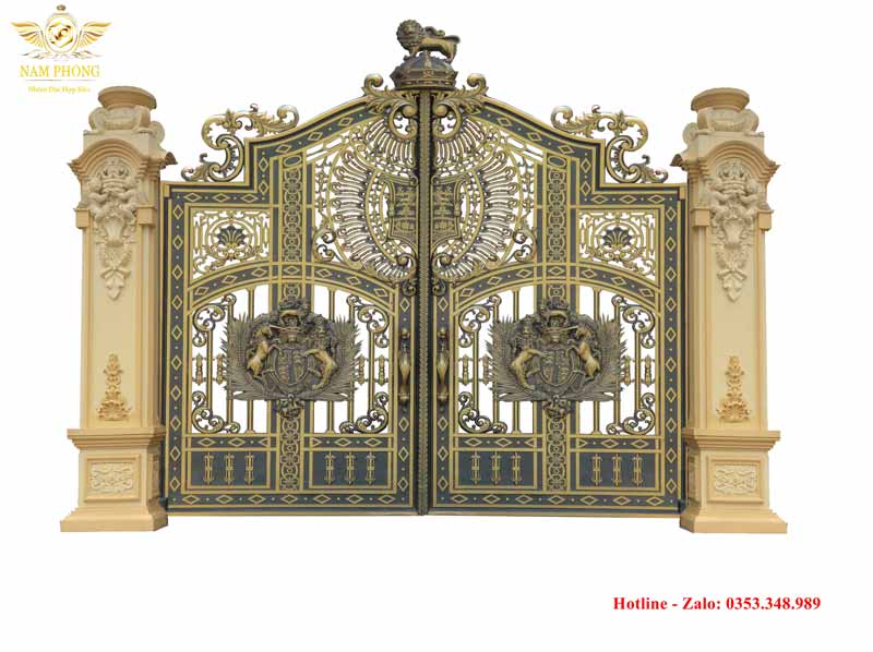 Cổng nhôm đúc buckingham 42 Mẫu cổng nhôm đúc Buckingham cung điện nguy nga
