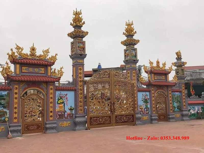 30+ Mẫu cổng chùa, nhà thờ họ, tộc, từ đường, đền, miếu đẹp nhất 2022