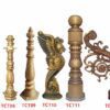 Trụ cầu thang nhôm đúc 2 Trụ Cầu Thang nhôm đúc