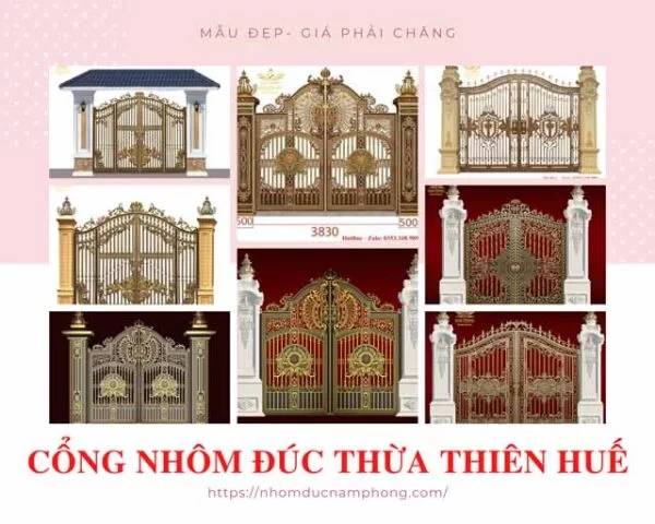 Cổng, cửa, lan can, cầu thang nhôm đúc Thừa Thiên Huế báo giá miễn phí