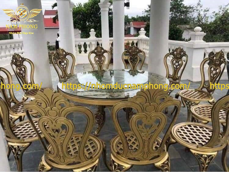 Bàn Ghế Nhôm Đúc Tại Tuyên Quang 52 ban ghe nhom duc