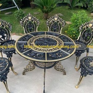 Bàn Ghế Nhôm Đúc Tại Tuyên Quang 6 bàn ghế nhôm đúc