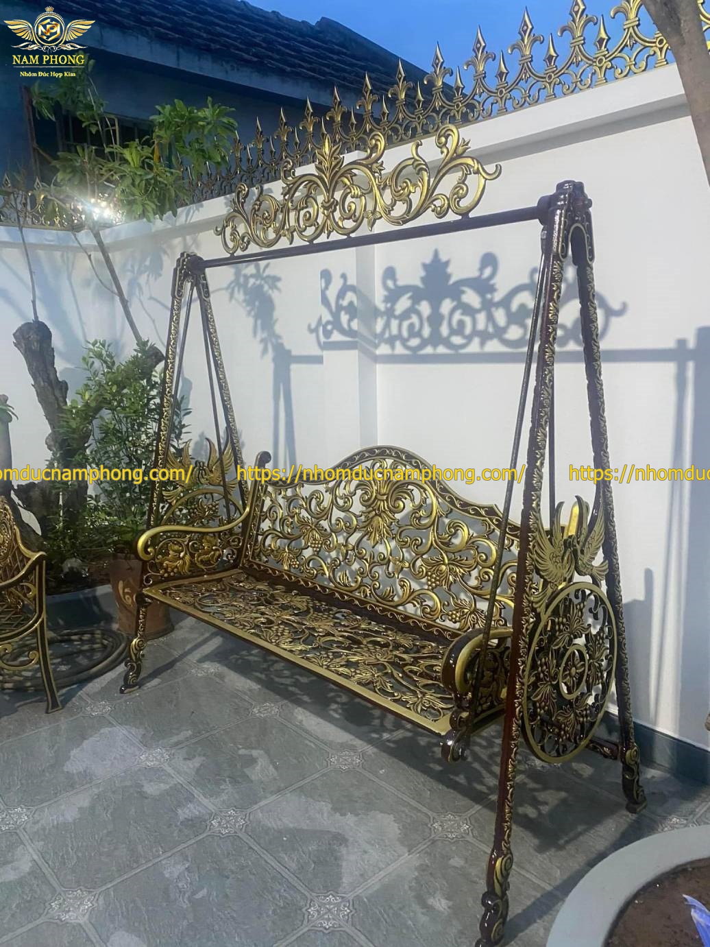 Top 10+ mẫu xích đu nhôm đúc đẹp ưa chuộng hiện nay 11 xích đu nhôm đúc