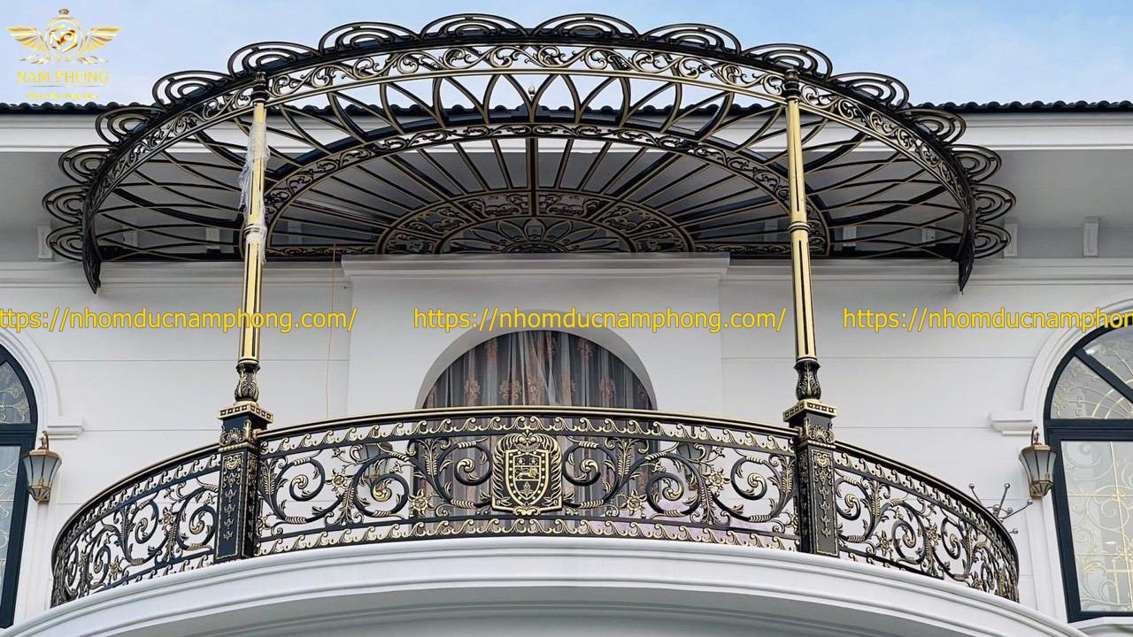 Lan can nhôm đúc tại Hà Tĩnh - Giá tại xưởng, thi công trọn gói 14 lan can nhôm đúc đơn giản