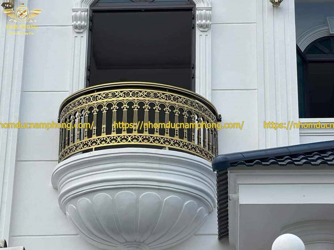 Lan can nhôm đúc tại Hà Tĩnh - Giá tại xưởng, thi công trọn gói 31 lan can nhom duc