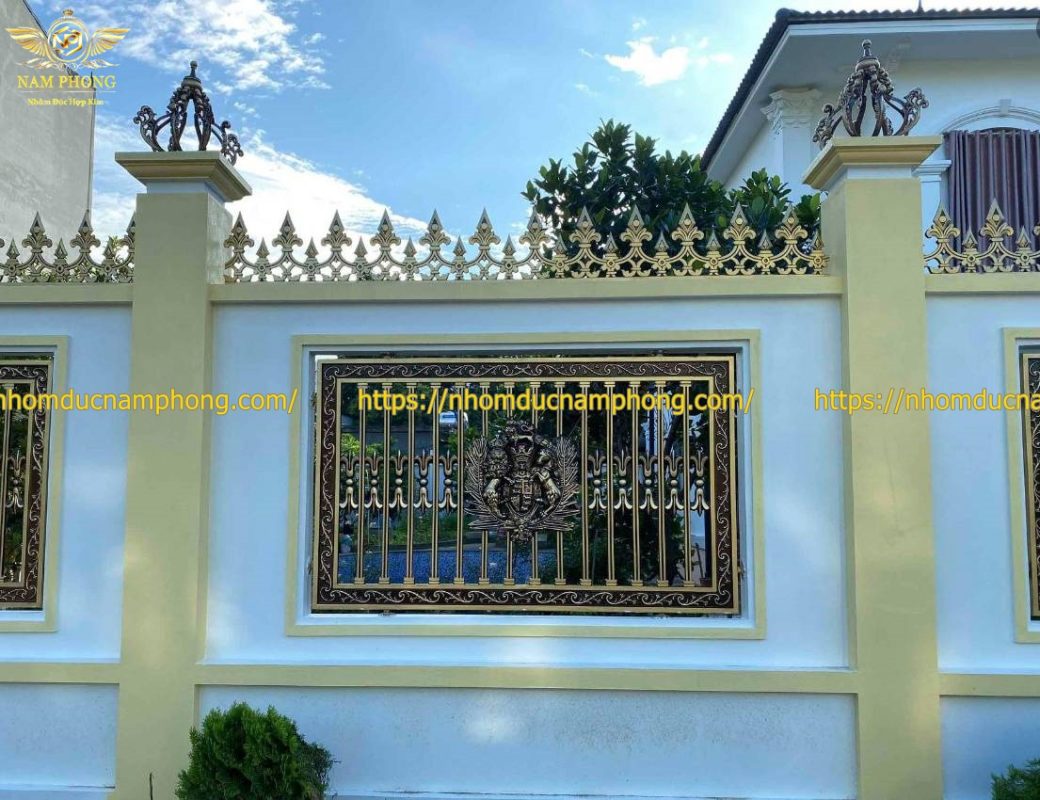 mẫu tường rào nhôm đúc đẹp