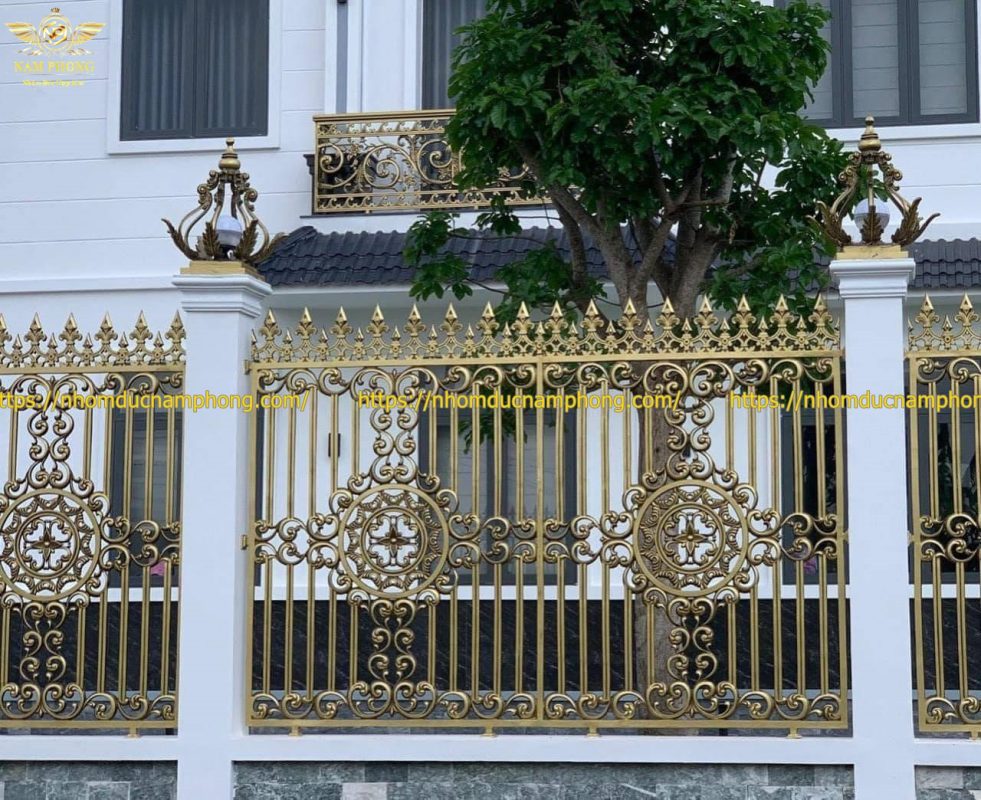 tường rào nhôm đúc