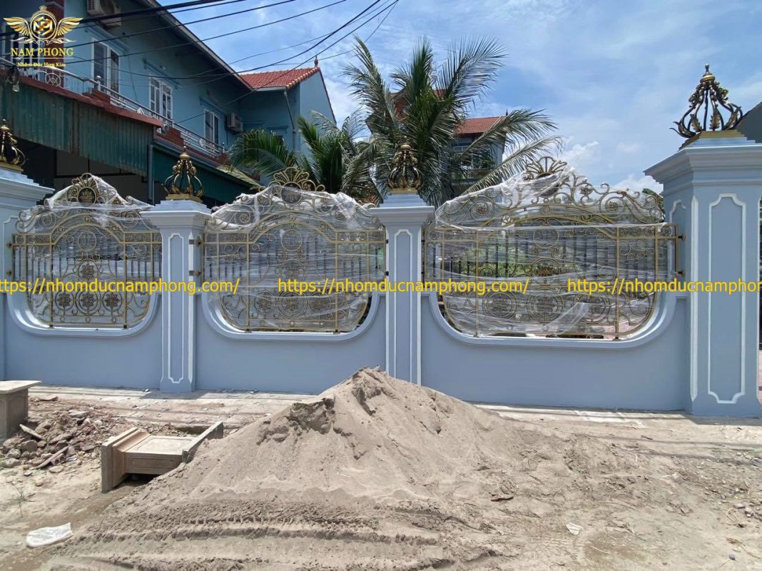 tường rào nhôm đúc