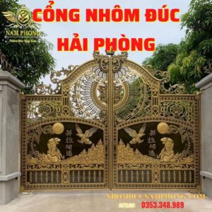 Giá cổng nhôm đúc Hải Phòng