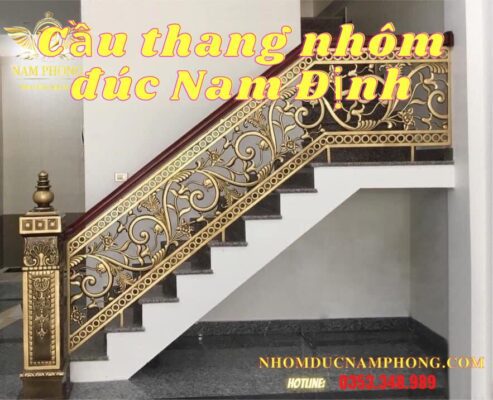 Cầu thang nhôm đúc Nam Định