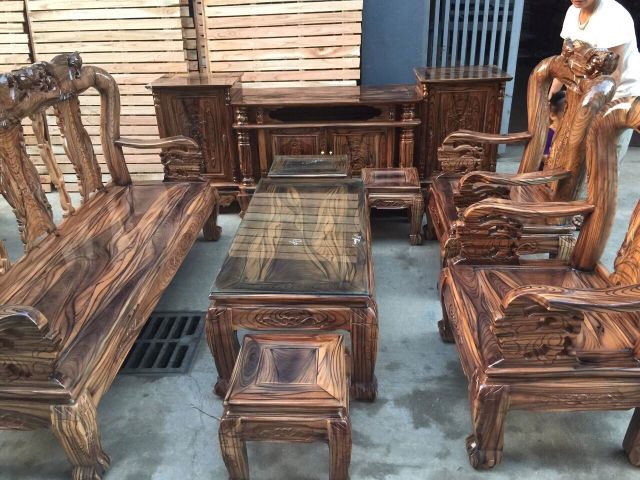 Mẫu bàn ghế gỗ phòng khách dưới 10 triệu đẹp, giá rẻ