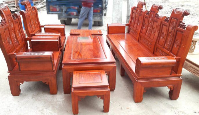 bàn ghế gỗ phòng khách gỗ lim