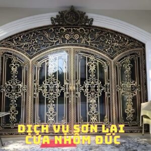 Dịch Vụ Sơn Lại Cửa Nhôm Đúc