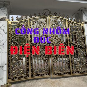 Cổng nhôm đúc Điện Biên