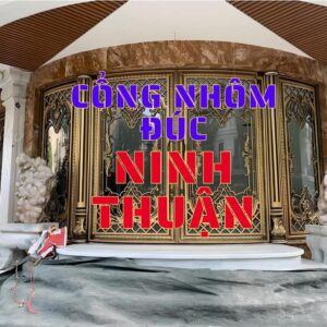 Cổng nhôm đúc Ninh Thuận