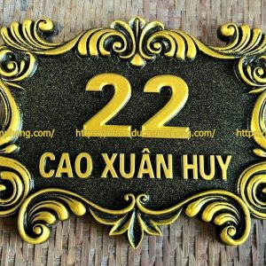 bảng số nhà nhôm đúc