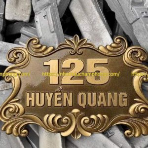 Biển số nhà nhôm đúc
