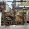 cổng nhôm đúc 2 cánh song phụng sum vầy
