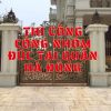 Thi công cổng nhôm đúc tại quận Hà Đông