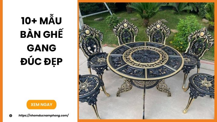 10+ Mẫu Bàn Ghế Gang Đúc Đẹp