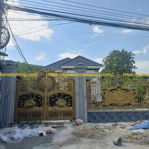 cổng nhôm đúc hiện đại