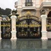 cổng nhôm đúc màu đen