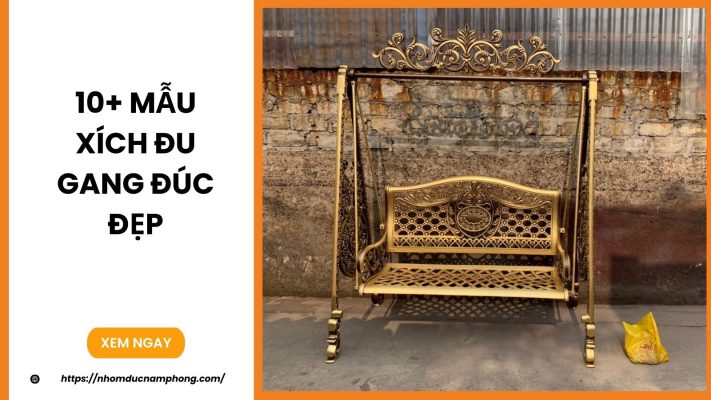 10+ mẫu xích đu gang đúc đẹp